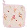 Clayre & Eef FAS45K Potholder Niño 16x16 cm Beige - Rosa