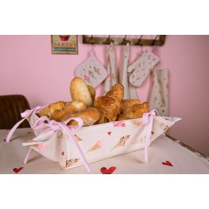 Clayre & Eef FAS47 Panera 35x35x8 cm Beige - Rosa