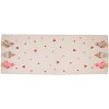 Clayre & Eef FAS64 Camino de Mesa 50x140 cm Beige - Rosa