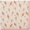 Clayre & Eef FAS73-1 Servilletas de Papel 33x33 cm (20 piezas) Beige - Rosa