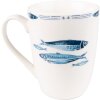 Taza Clayre & Eef FIBMU 12x9x11 cm - 330 ml Blanco - Azul