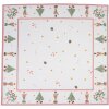 Clayre & Eef HLC01 Mantel 100x100 cm Marrón - Rojo