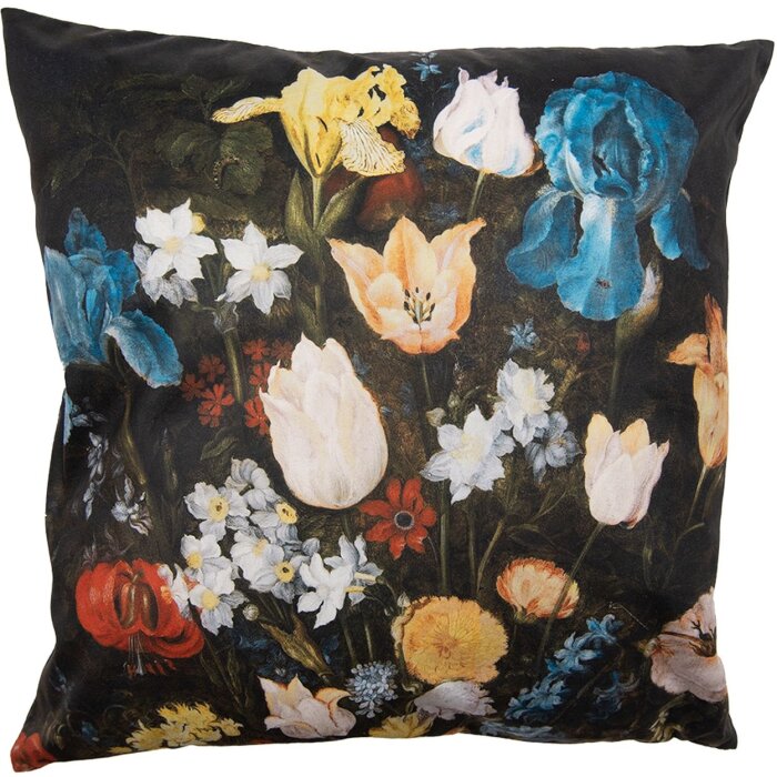 Clayre & Eef KT021.309 Funda de cojín 45x45 cm Negro