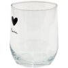 Clayre & Eef LBSGL0008 Vaso para beber Ø 8x9 cm - 300 ml Vaso de agua negro