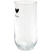 Clayre & Eef LBSGL0009 Vaso Ø 6x14 cm - 280 ml Negro