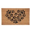 Clayre & Eef MC248 Felpudo 75x45x1 cm Marrón - Negro