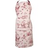 Clayre & Eef PFT41 Delantal 70x85 cm Blanco - Rosa