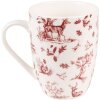 Taza Clayre & Eef PFTMU 12x8x10 cm - 300 ml Beige - Taza Roja