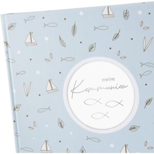 Goldbuch Álbum Fotos Comunión Creditis pastel azul 25x25 cm 58 páginas blancas