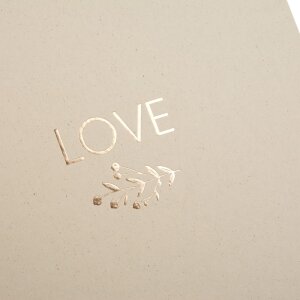Goldbuch Álbum de boda natureLove marrón 25x25 cm 60 páginas blancas