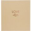 Goldbuch Álbum de boda natureLove marrón 25x25 cm 60 páginas blancas
