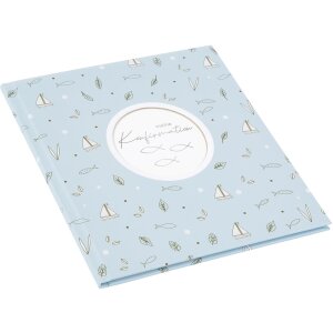 Goldbuch Álbum de Confirmación Creditis azul pastel 23x25 cm 44 páginas