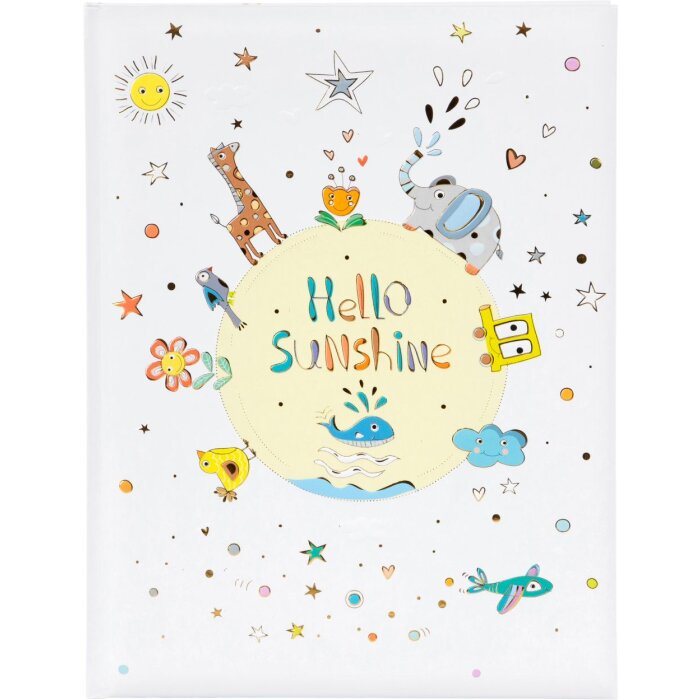 Goldbook diario del bebé hello sunshine 21x28 cm 44 páginas ilustradas