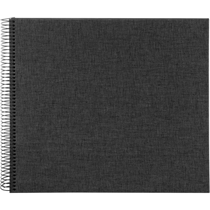 Goldbuch Álbum de espiral Summertime antracita 35x30 cm 40 páginas negras