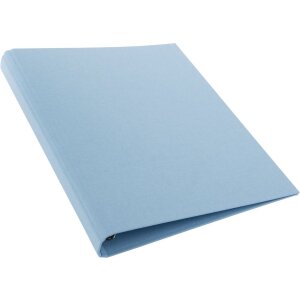 Goldbuch Carpeta de anillas de lino Bella Vista azul cielo mecanismo de 4 anillas DIN A4