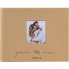 Libro de oro Libro de visitas Forever marrón 25x20 cm 100 páginas blancas