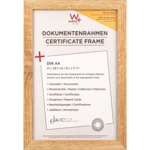 Marco de madera Walther Fiorito 21x29,7 cm roble claro...