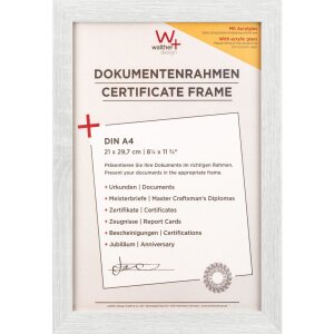 Marco de madera Walther Fiorito 21x29,7 cm cristal...