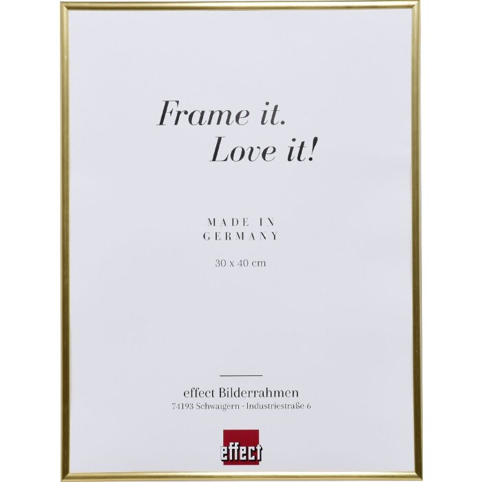 Efecto marco de plástico Art oro 70x100 cm cristal transparente