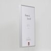 Efecto marco de aluminio Quadro 20x20 cm plata cristal transparente MDF panel trasero