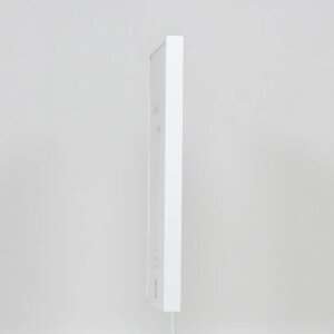 Efecto marco de aluminio Quadro 20x25 cm blanco cristal transparente soporte MDF