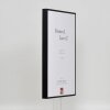 Marco de aluminio efecto Quadro 20x25 cm cristal negro transparente trasera MDF
