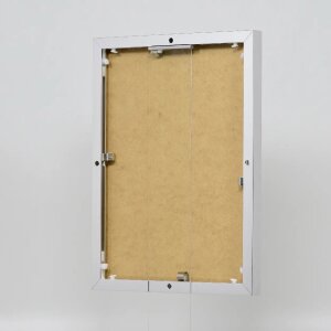 Portarretratos efecto aluminio Quadro 30x30 cm plata alto brillo