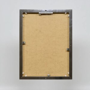 Portarretratos efecto aluminio Quadro 30x30 cm plata alto brillo
