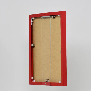 Efecto marco de aluminio Quadro 40x60 cm rojo cristal transparente