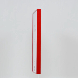 Efecto marco de aluminio Quadro 40x60 cm rojo cristal transparente