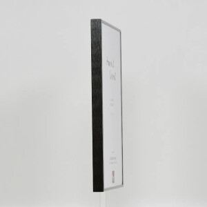 Portarretratos efecto aluminio Quadro 42x59,4 cm plata envejecida cristal transparente
