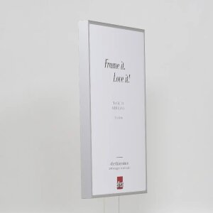 Efecto marco de aluminio Quadro 45x60 cm plata cristal transparente