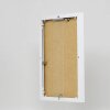 Portarretratos efecto aluminio Quadro 45x60 cm blanco cristal transparente