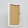 Portarretratos efecto aluminio Quadro 45x60 cm blanco cristal transparente