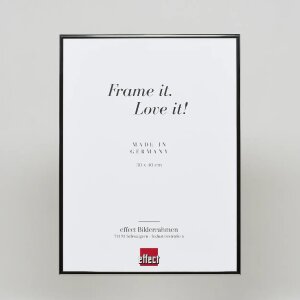 Efecto marco de aluminio Quadro 45x60 cm plata antigua cristal transparente