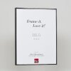 Efecto marco de aluminio Quadro 45x60 cm plata antigua cristal transparente