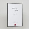 Efecto marco de aluminio Quadro 45x60 cm plata antigua cristal transparente