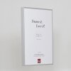 Efecto marco de aluminio Quadro 45x80 cm plata cristal transparente