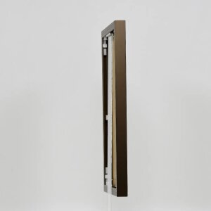 Efecto marco de aluminio Quadro 45x80 cm bronce cristal transparente