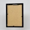 Portarretratos efecto aluminio Quadro 45x80 cm negro alto brillo cristal transparente