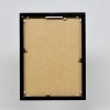 Portarretratos efecto aluminio Quadro 45x80 cm negro alto brillo cristal transparente