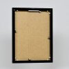 Portarretratos efecto aluminio Quadro 45x80 cm negro alto brillo cristal transparente