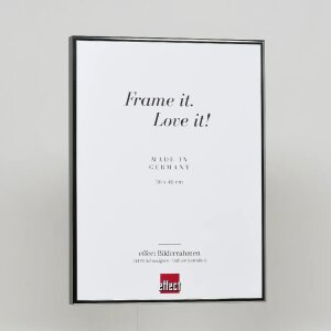 Efecto marco de aluminio Quadro 45x80 cm plata antigua cristal transparente