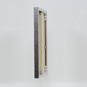 Portarretratos efecto aluminio Quadro 59,4x84,1 cm plata alto brillo cristal transparente