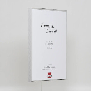 Portarretratos efecto aluminio Quadro 59,4x84,1 cm plata alto brillo cristal transparente