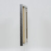Portarretratos efecto aluminio Quadro 59,4x84,1 cm plata alto brillo cristal transparente
