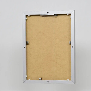 Efecto marco de aluminio Quadro 70x70 cm plata cristal transparente