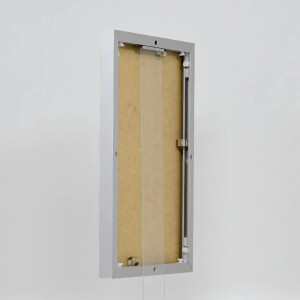 Efecto marco de aluminio Quadro 70x70 cm plata cristal transparente