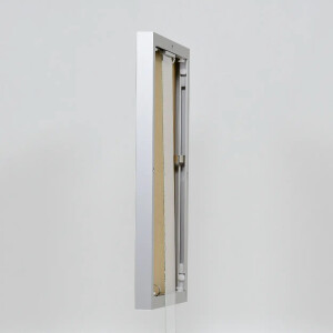 Efecto marco de aluminio Quadro 70x70 cm plata cristal transparente