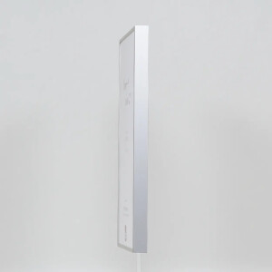 Efecto marco de aluminio Quadro 70x70 cm plata cristal transparente